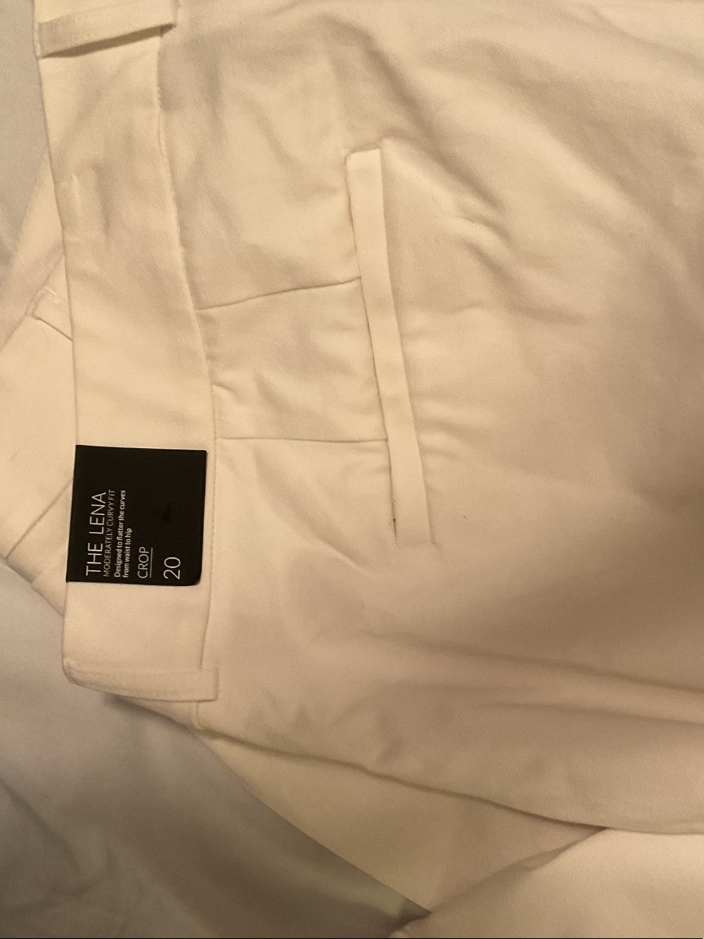 Lane Bryant White Cotton Smart Stretch pant. The Lena pant - Picture 5 of 5